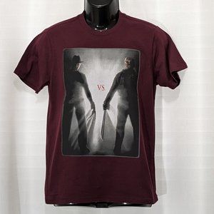 FREDDY v Sizes JASON Men's T-Shirt Short Sleeve Size Small Burgundy